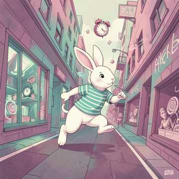 Conejo en la avenida