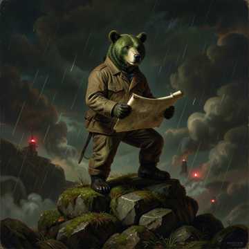 Hillbilly Green Bear