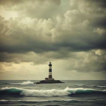 Lighthouse in the Storm