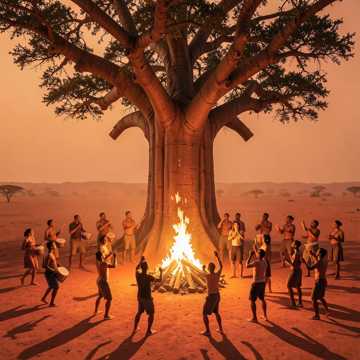 Sous le baobab