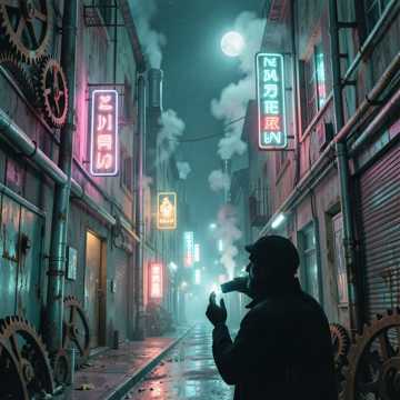 齿轮下霓虹